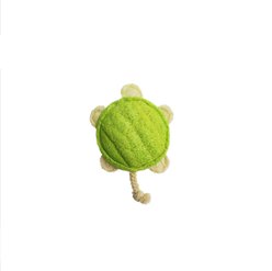 Hip Doggie Loffah Turtle Stuffing-Free Dog Chew Toy, Small