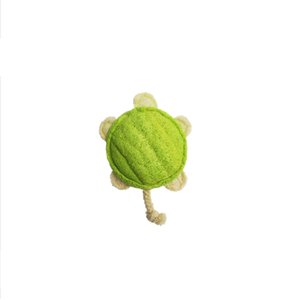 Hip Doggie Loffah Turtle Stuffing-Free Dog Chew Toy, Small