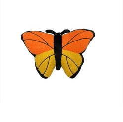 DogStar Wildlife Bella the Monarch Butterfly Squeaky Dog Plush Toy