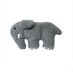 DogStar Wildlife Earl the African Elephant Squeaky Dog Plush Toy slide 1 of 5