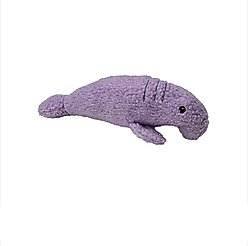 DogStar Wildlife Wally the Manatee Squeaky Dog Plush Toy