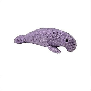 DogStar Wildlife Wally the Manatee Squeaky Dog Plush Toy