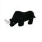 Show in main carousel: DogStar Wildlife Gertie the Black Rhino Squeaky Dog Plush Toy slide 1 of 5