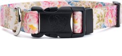 Country Brook Petz Personalized Watercolor Peonies Dog Collar, Small: 11 to 13-in neck, 3/4-in wide slide 2 of 6