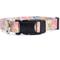 Show in main carousel: Country Brook Petz Personalized Watercolor Peonies Dog Collar, Large: 16 to 26-in neck, 1-in wide slide 5 of 6