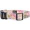 Show in main carousel: Country Brook Petz Personalized Watercolor Peonies Dog Collar, Large: 16 to 26-in neck, 1-in wide slide 6 of 6