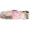 Show in main carousel: Country Brook Petz Personalized Watercolor Peonies Dog Collar, Large: 16 to 26-in neck, 1-in wide slide 2 of 6