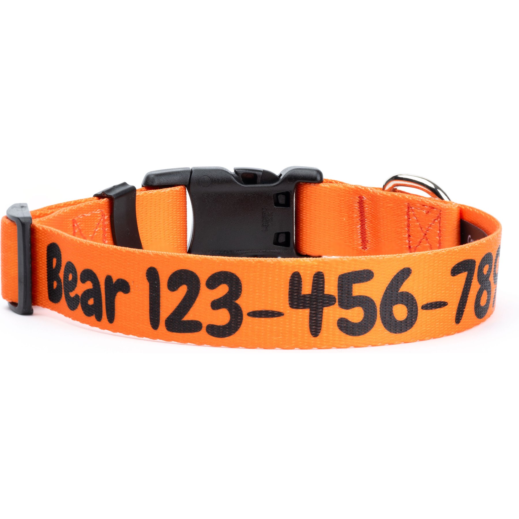 Country Brook Petz Personalized Dog Collar, Orange, X-Large: 18 to 26-in neck, 1-in wide