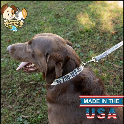 Show full view: Country Brook Petz Personalized Mountain Viper Camo Dog Collar, Medium: 13 to 16-in neck, 1-in wide slide 4 of 9