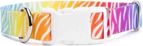 Show full view: Country Brook Petz Personalized Fashion Zebra Dog Collar, Large: 16 to 26-in neck, 1-in wide slide 5 of 6