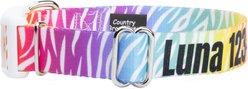 Country Brook Petz Personalized Fashion Zebra Dog Collar, Large: 16 to 26-in neck, 1-in wide slide 2 of 6