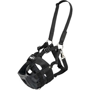 Tough1 Easy Breathe V-Nose Horse Grazing Muzzle, Black, Mini