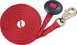Tough1 German Cord Cotton Lunge Horse Line, Red