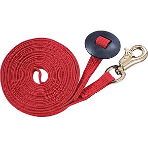 Tough1 German Cord Cotton Lunge Horse Line, Red