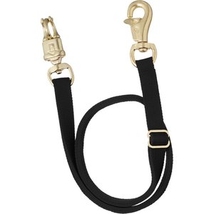 Tough1 Adjustable Nylon Horse Cross Tie, Black