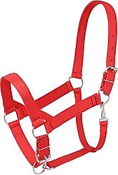 Tough1 Nylon Horse Draft Halter, Red