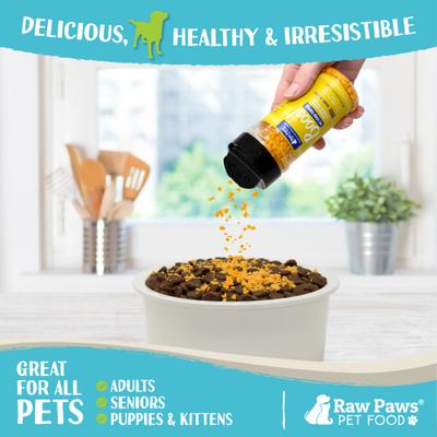 Show full view: Raw Paws Boost Freeze-Dried Cheese Dog & Cat Food Topper, 3.6-oz bottle slide 4 of 7