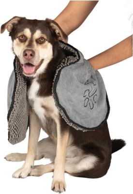 Show full view: Dog Gone Smart Dirty Dog Microfiber Shammy Towel, Grey, 38 x 16-in slide 4 of 4