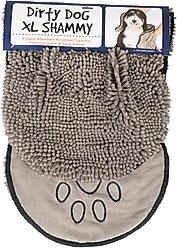 Dog Gone Smart Dirty Dog Microfiber Shammy Towel, Grey, 38 x 16-in