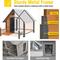 Show in main carousel: Aivituvin AIR80-L Iron Frame Outdoor Dog House, Brown, 50.9-in slide 2 of 6