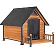 Show in main carousel: Aivituvin AIR80-L Iron Frame Outdoor Dog House, Brown, 50.9-in slide 1 of 6