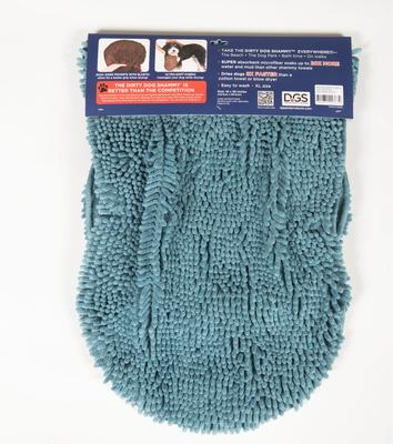 Show full view: Dog Gone Smart Dirty Dog Microfiber Shammy Towel, Pacific Blue, 38 x 16-in slide 2 of 3