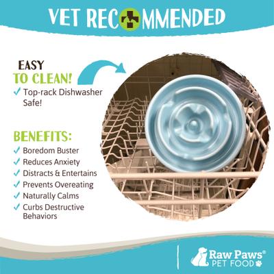 Show full view: Raw Paws Slow Feeder Dog Bowl, 1.5-cup slide 4 of 7