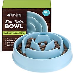 Raw Paws Slow Feeder Dog Bowl, 1.5-cup