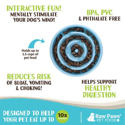 Show full view: Raw Paws Slow Feeder Dog Bowl, 1.5-cup slide 2 of 7