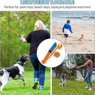 Show full view: allforpaws Wow Play Foldable Ball Thrower Dog Toy slide 4 of 10