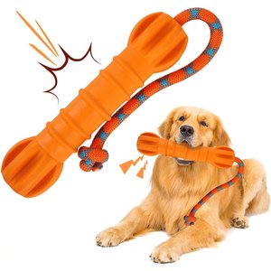 allforpaws Wow Play Floating Stick Dog Toy, Medium