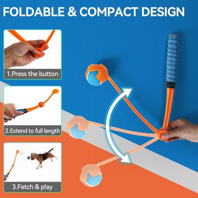 Show full view: allforpaws Wow Play Foldable Ball Thrower Dog Toy slide 3 of 10