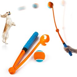 allforpaws Wow Play Foldable Ball Thrower Dog Toy