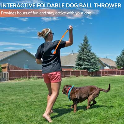 Show full view: allforpaws Wow Play Foldable Ball Thrower Dog Toy slide 2 of 10