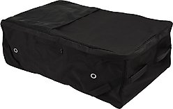 Tough1 Deluxe Rolling Hay Bale Carrier, Black