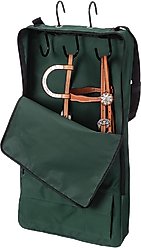 Tough1 Horse Halter & Bridle Bag with 3 Hook Rack, Hunter Green