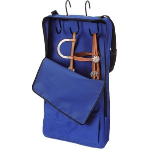 Tough1 Horse Halter & Bridle Bag with 3 Hook Rack, Royal Blue