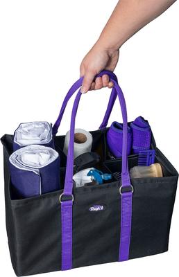 Show full view: Tough1 Deluxe Breakdown Horse Grooming Tote, Purple slide 4 of 4