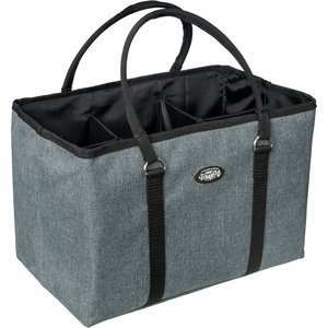 Tough1 Deluxe Breakdown Horse Grooming Tote, Black/Grey
