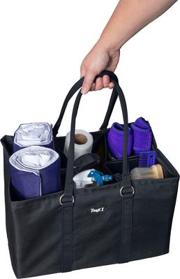 Show full view: Tough1 Deluxe Breakdown Horse Grooming Tote, Black slide 4 of 4