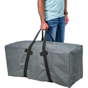 Tough1 Nylon Hay Bale Protector & Carrier, Black/Grey