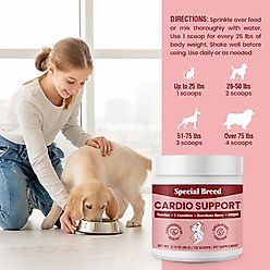 Special Breed Cardio Support Powder Heart Supplement for Dogs, 3.14-oz jar slide 2 of 7