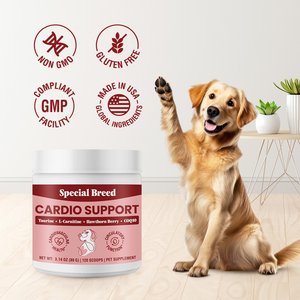 Special Breed Cardio Support Powder Heart Supplement for Dogs, 3.14-oz jar