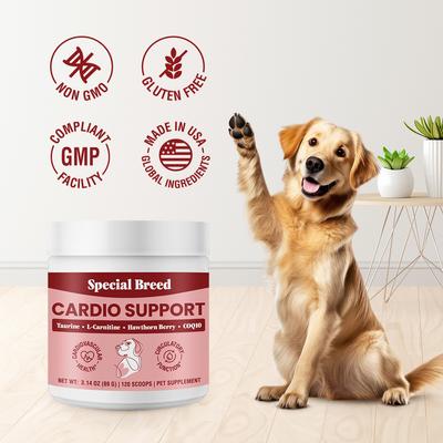 Show full view: Special Breed Cardio Support Powder Heart Supplement for Dogs, 3.14-oz jar slide 5 of 8