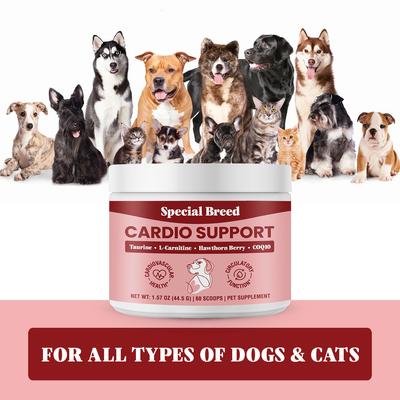 Show full view: Special Breed Cardio Support Powder Heart Supplement for Dogs, 1.57-oz jar slide 6 of 8
