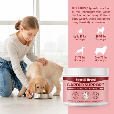 Show full view: Special Breed Cardio Support Powder Heart Supplement for Dogs, 1.57-oz jar slide 8 of 8