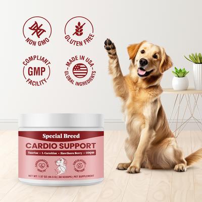 Show full view: Special Breed Cardio Support Powder Heart Supplement for Dogs, 1.57-oz jar slide 5 of 8