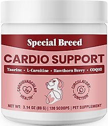 Special Breed Cardio Support Powder Heart Supplement for Dogs, 3.14-oz jar