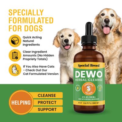 Show full view: Special Breed Broad Spectrum Herbal Cleanse Liquid Supplement for Dogs, 4-fl oz bottle slide 3 of 6