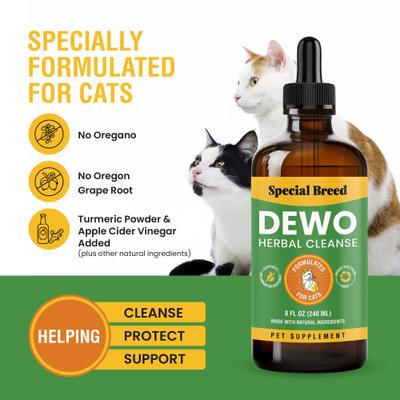 Show full view: Special Breed Broad Spectrum Herbal Cleanse Liquid Supplement for Cats, 8-fl oz bottle slide 3 of 6